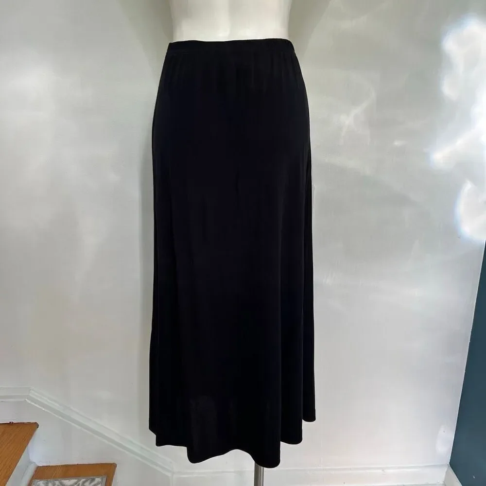 Talbots Y2K black midi skirt made in USA